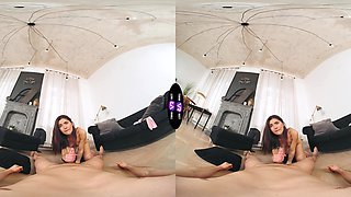 A sexy yoga teacher leads to a hot sex session in vr