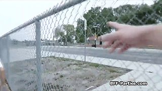 Stunning soccer chicks bouncing on fat dicks