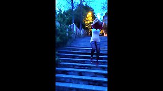 Hot MILF Za Za Solo BDSM Outdoor in HD - Amateur Slave Chains Fun