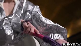 Sexy Babe Sirena Milano Anal Filled Gaped Tight Ass Doggy Style