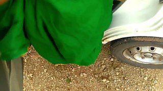 Step-mother shares van with stranger on highway, Desi COUGAR outdoor XXXX romp with immense man meat dude