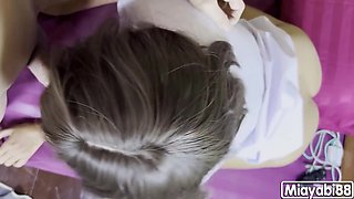 Fucking And Creampied Thai School Uniform, 18+, Moaning In Loud Pleasure. Hide Her Face By Hand