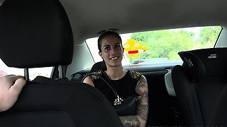 Brunette from village blowjob outdoors