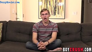 Nerdy Twink Strips To Reveal His Big Dick And Stroke It Amateuro
