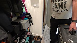 Polish Neighbor's Blonde Milf Passion with a Plumber