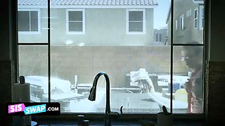 The college nerd and his hooligan classmate make a deal to trade their stepsisters for hot orgy