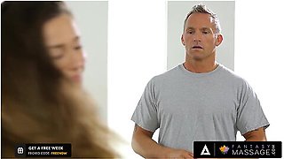 Nerdy Virgin Cassidy Klein Has Her First Fuck And Cum Taste With Mature Masseur