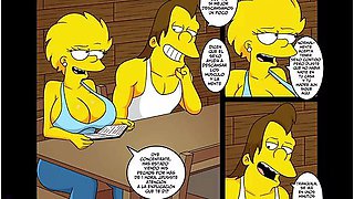 The Simpsons: Lisa Gives Nelson Some Special Lessons - Car Toon