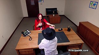Principal fucks cougar on Halloween party