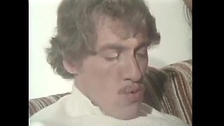 John Holmes fucks slut Kitty Shayne on sofa - vintage big cock blowjob & eating pussy