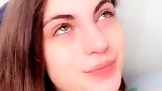 Petite small tit babe with perfect pussy masturbates