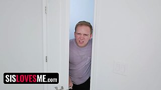 Flamy red haired step-sister lets me free-for-all use her holes for my silence - sislovesme