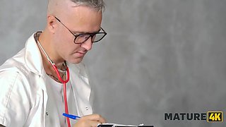 Mature4k. porn emergency and hot nurse\u2019s blowjob saved a sick dude