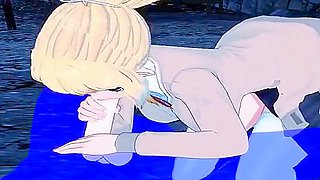 Dr Stone Hentai - Kohaku Blowjob And Fucked - Japanese Asian Manga Anime Game Porn