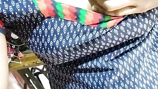 indian Malayali step sister showing her thick nipples and big ass mallu