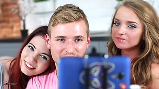 Anally Threesome Party - Men Gets Fucked Up By Two Women - Scene 2