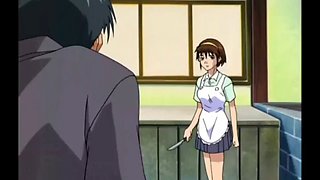 Hentai bondage and bdsm fuck with the maid master