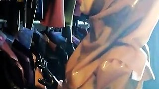 Hot brunette babe goes crazy jerking part5