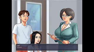 Milf professor strolls around college with a vibrator in her beaver