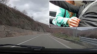 Olivia Ryder Blonde Blowjob Brunette Car Handjob