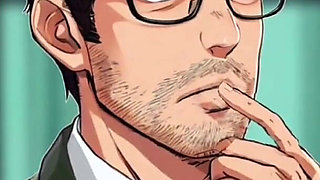 Cuckold Husband Came Home From Work Too Early and Caught His Wife Fucking the Gardener. Anime. Hentai