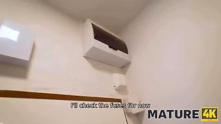 Mature4k. buddy fervently does it with the good-looking mature dark haired