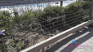 Exploring the beach on this date with Serena Hill, blowjob, and fucking her deep in public.