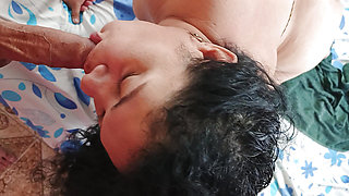 Petite sucking rich, deep throat