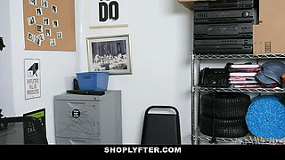 Luxurious blond thief Dixie Lynn gets her cooch fucked hard by the perv officer from behind until she is jizzing numerous times