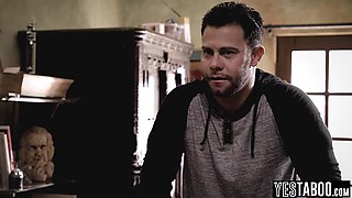 Full-breasted matchmaker mature fucks hung client