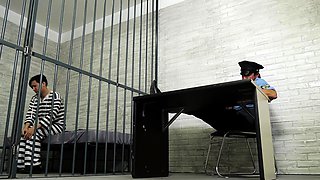 A super sexy brunette massages her big boobs