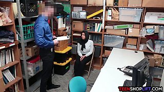 Muslim teen with Huge Tits unloaded stealing from a shop