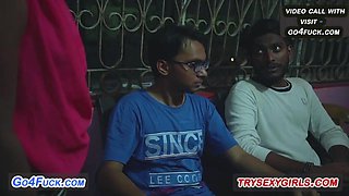 Big Boobs Bengali Aunty With Two Collge Boys Romantic Sex In Bedroom Part 1 - Cumshot