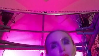 Sexy Big Ass MILF Dominatrix Eva Latex Mistress Wet Pussy Lick Slave in Mask Art Fetish BDSM