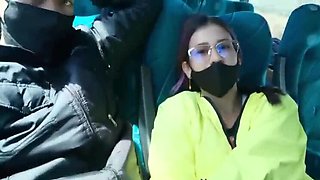 Public Bus Sex with Zack and Katty Blake - Crazy Blowjob and Fucking