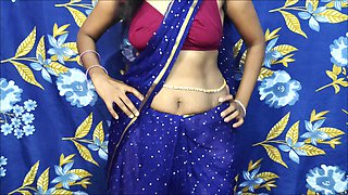 Hot Indian Bhabhiji Dancing with Romantic Moves in the Bedroom