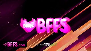 Kinky teen bffs seduce their nerdy acquaintance and share his hard schlong to lose their chastity