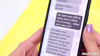 Reagan Foxx's Wild Kitchen Threesome with Blonde Heat