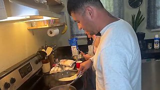 Vanessa Cliff Morning Blowjob - Amateur Wife Swallows Cum Romantic Couple Sex