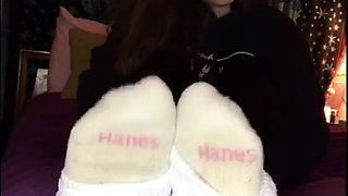 Sexy Emo Teen Dildoing And Foot Fetish