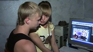 Classy blonde russian gal Willa does something
