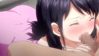 Hentai lady has amazing sex with her boyfriend after he warms her up well with a shower head