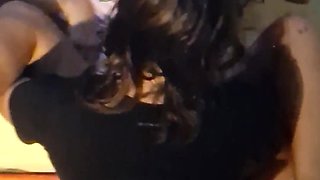 Stepsister is so horny that she lets her stepbrother to lick her and rail her after