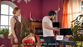 Mature4k. red haired haven't had porn for a while and controlled to seduce her neighbour