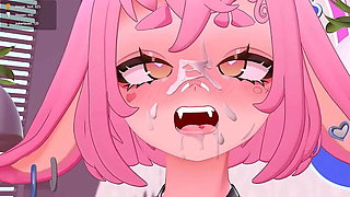 Vr Anime Babe Fucked While Wearing Bunny Girl Costume [Vtuber]