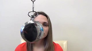 Supreme looking, inexperienced lady got fully nude in front of the camera, after she got transfixed