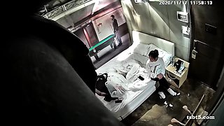 Asian amateur in maid uniform