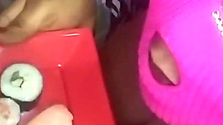 Horny Wife Sucked Our Two Cocks Milking One After the Other and Asked for Our Cum on Her Food.