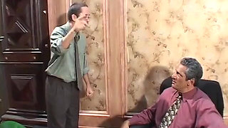 He is old but he has a big cock