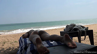 Topless on the Beach, Pussy Fingering, Outdoor Nudity